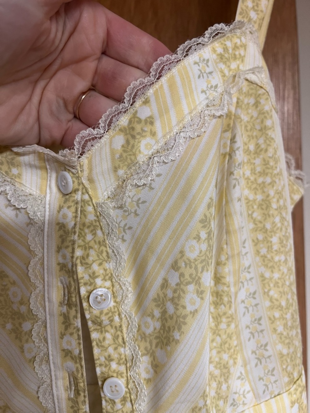Reformation Yellow and White Striped Button-Front Sundress - Picture 2 of 4